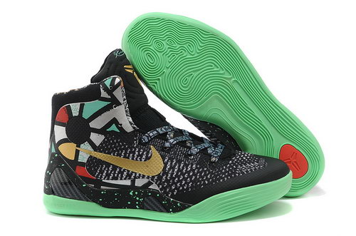 Kobe 9 Shoes For Womens Black Gold Green Red For Sale